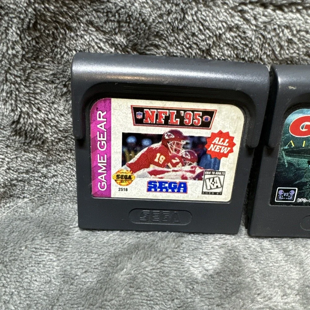 Sega‎ Game Gear Game Lot (3) G Loc Air Battle NFL 95 World Series Baseball